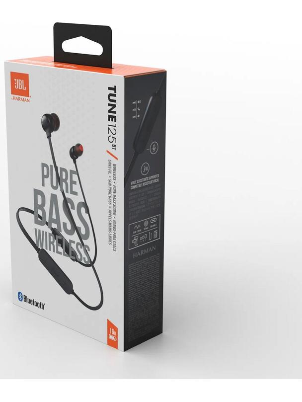 Słuchawki bezprzewodowe douszne JBL T125 czarne