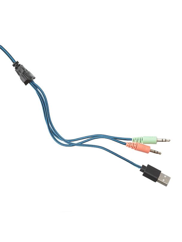 Słuchawki przewodowe nauszne Jack 3,5 mm / USB A Art gamingowe z mikrofonem G11 czarne