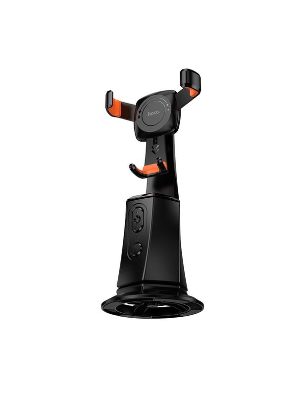 Uchwyt na telefon Hoco obrotowy 360 stopni z automatycznym śledzeniem twarzy K26 czarny