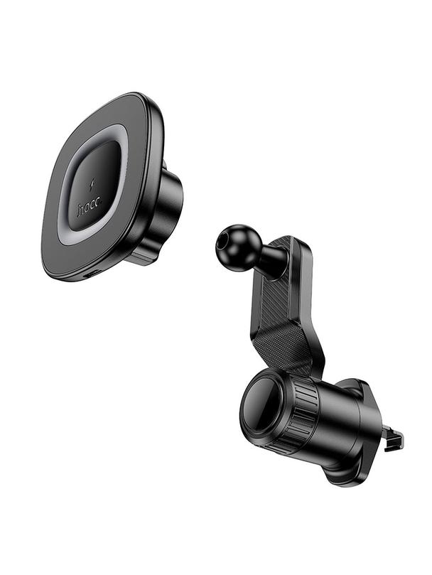 Uchwyt na telefon do samochodu indukcyjny Hoco 15W do kratki HW30 czarny