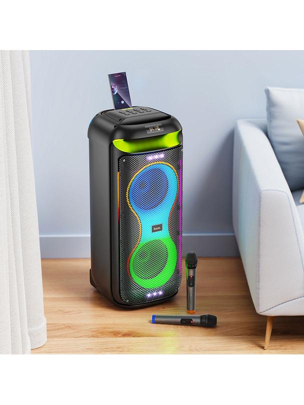 Zestaw do karaoke bluetooth 60W 6h Hoco HA13 MAX czarny