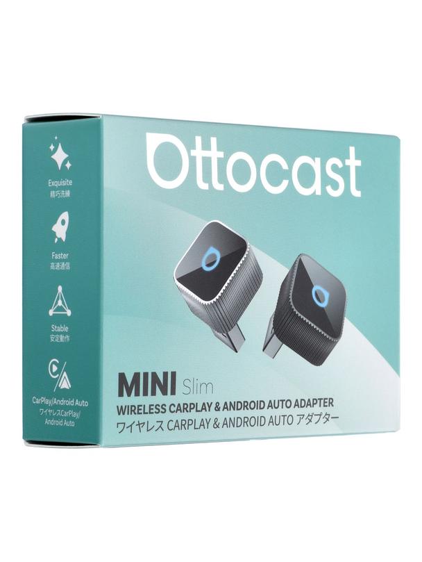 Bezprzewodowy Adapter samochodowy OTTOCAST Mini Cube T2 srebrny