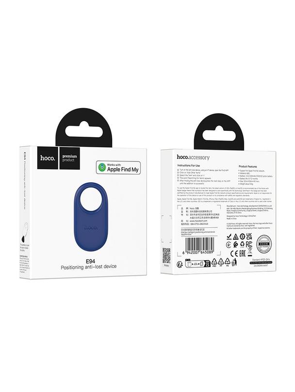 Lokalizator zgodny z Apple Find My Hoco E94 niebieski