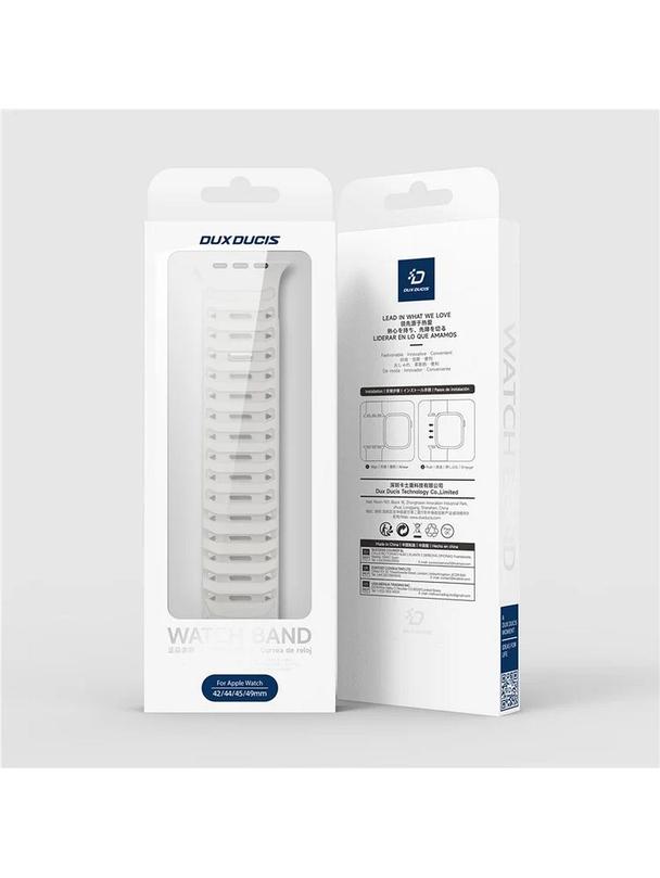 DUX DUCIS pasek CS magnetyczny silikonowy do Apple Watch 42/44/45/46/49 mm szary