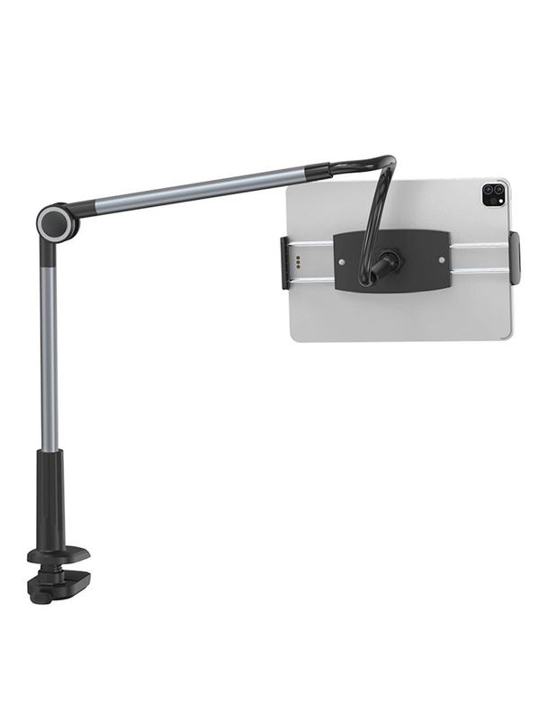 BASEUS uchwyt biurkowy obrotowy regulowany na telefon tablet 4,7" - 12,9" szary