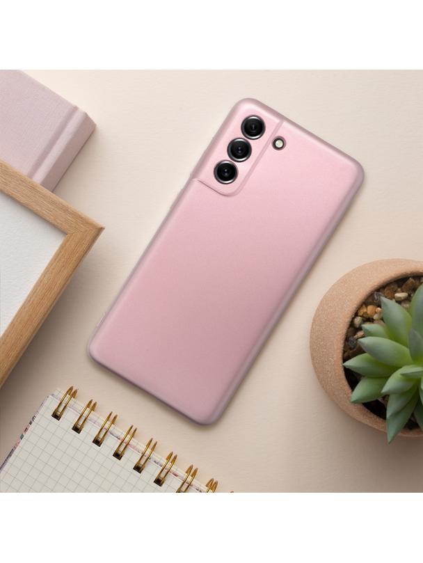 Futerał do Samsung A55 5G Metallic różowy