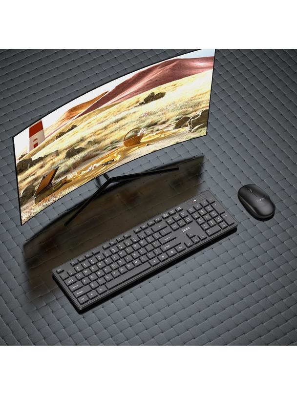 Klawiatura i myszka bezprzewodowa Hoco GM17 czarny