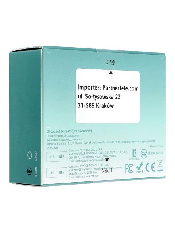 Bezprzewodowy Adapter samochodowy OTTOCAST Mini Cube T3 czarny