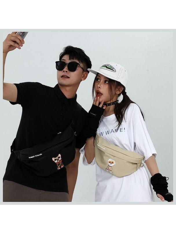 NIMMY nerka na ramię GLASSES COOL CAT szara