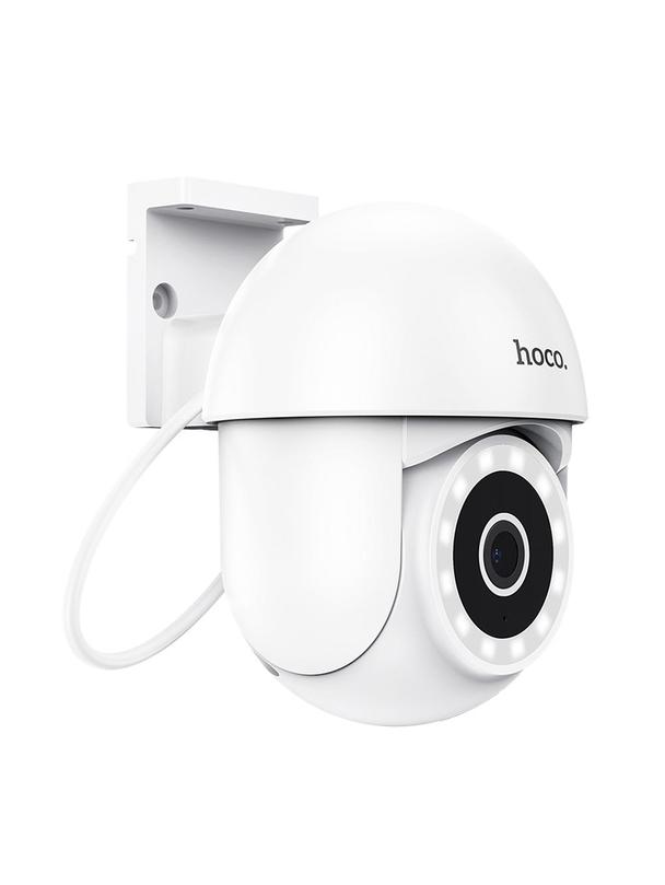 Kamera zewnętrzna Hoco 3MP Full HD Wi-Fi D2 biała