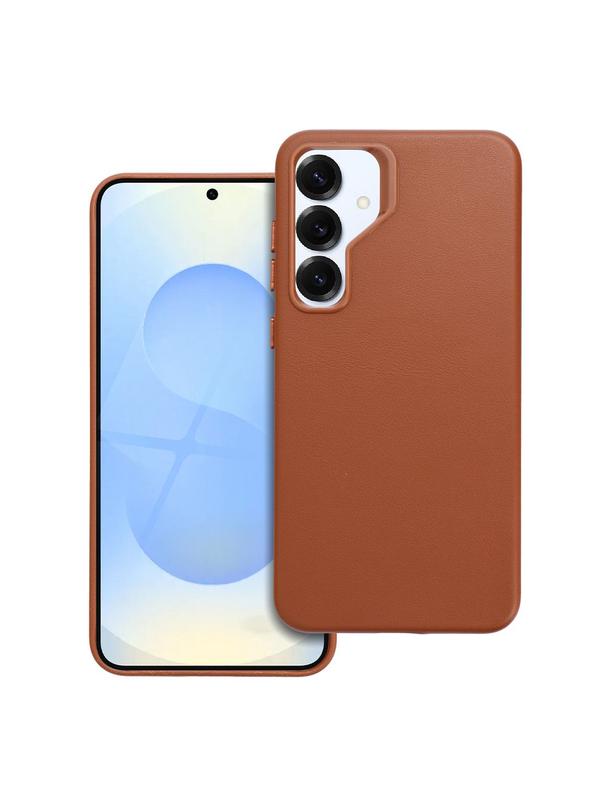 Futerał do Samsung S25 PLUS Leather Mag Cover zgodny z MagSafe brązowy