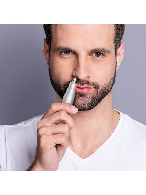 Trymer do nosa Hoco z wyświetlaczem HP33 szary