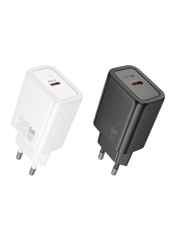 Ładowarka sieciowa do telefonu Hoco USB C QC PD 20W N60 czarna