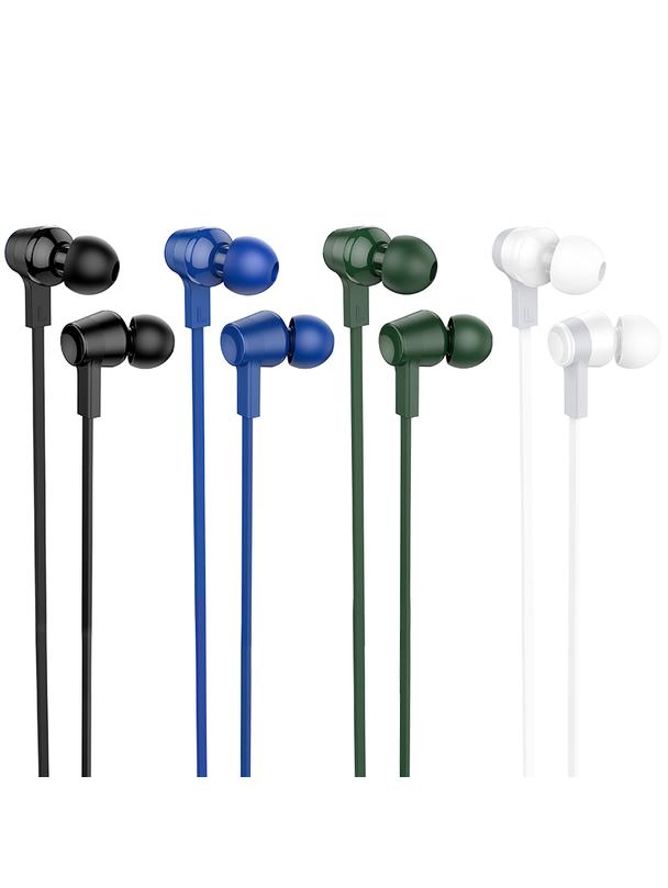 Słuchawki przewodowe douszne Jack 3,5 mm Hoco M86 niebieskie