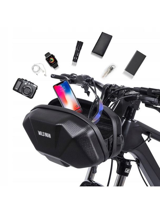 WILDMAN sakwa rowerowa na kierownicę na zamek 3,5L X9 czarna