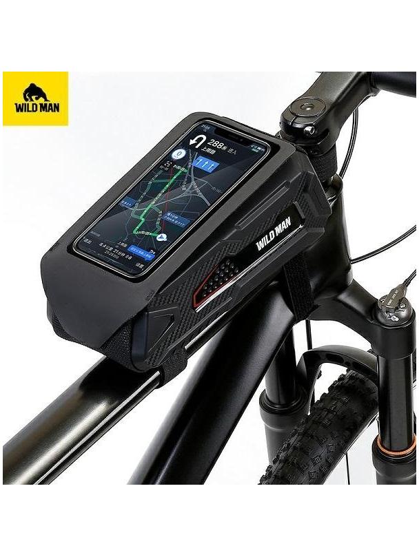 WILDMAN sakwa rowerowa na ramę na zamek 1L (4" - 7") M90 czarna