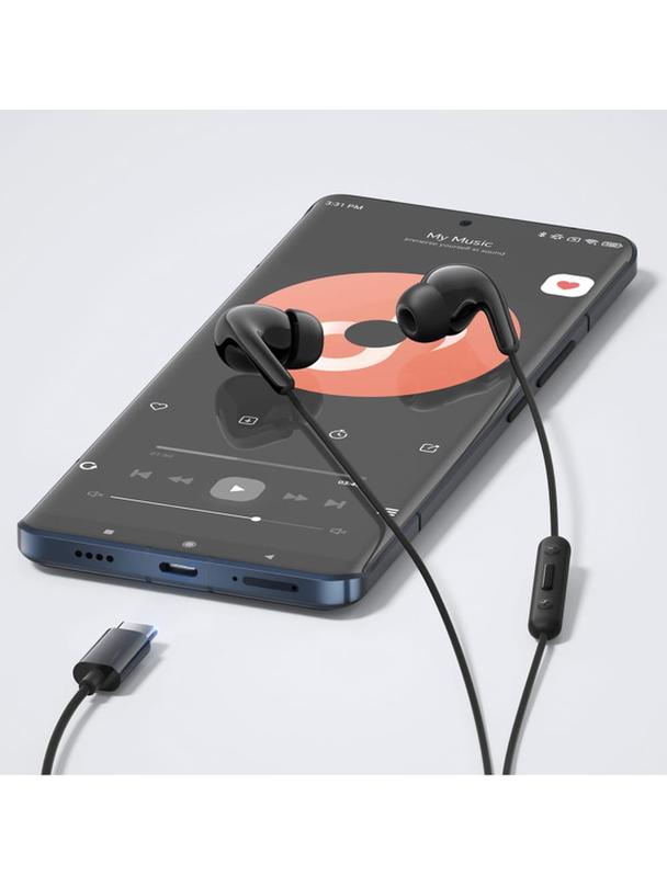 Słuchawki przewodowe douszne USB C Xiaomi M2413E1 czarne