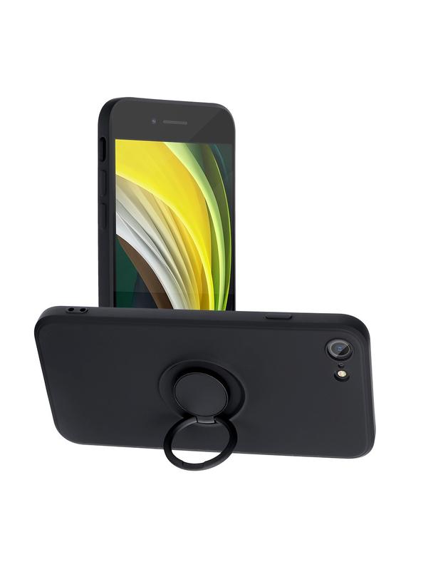 Futerał do iPhone 7 / 8 / SE 2020 / SE 2022 Silicone Ring czarny