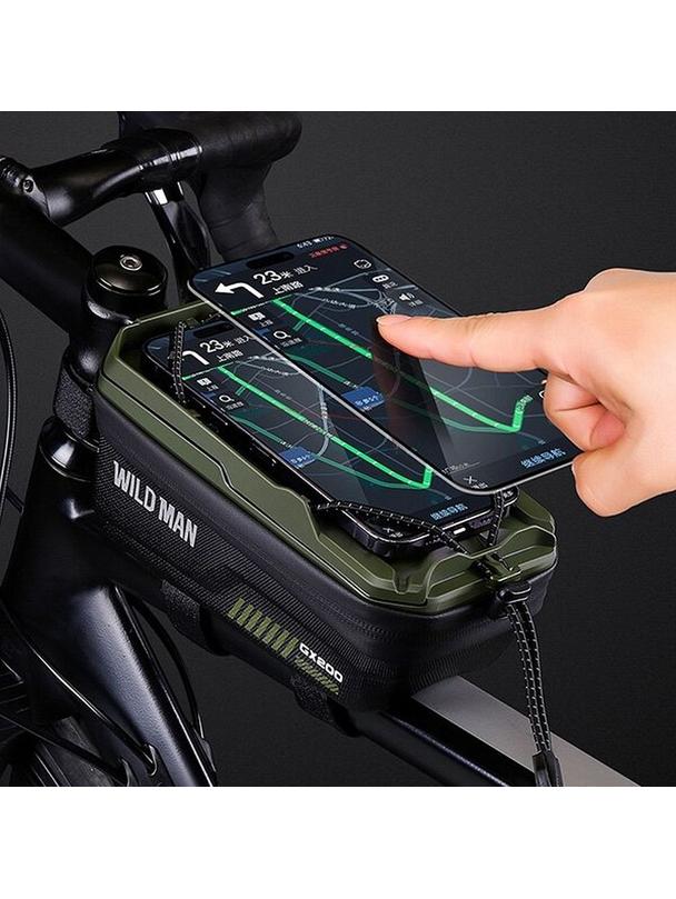 WILDMAN sakwa rowerowa na ramę na zamek 1L (4" - 7") GX200 zielona