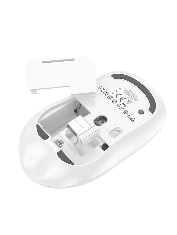 Myszka bezprzewodowa Hoco 2,4G 1600 dpi GM25 biała