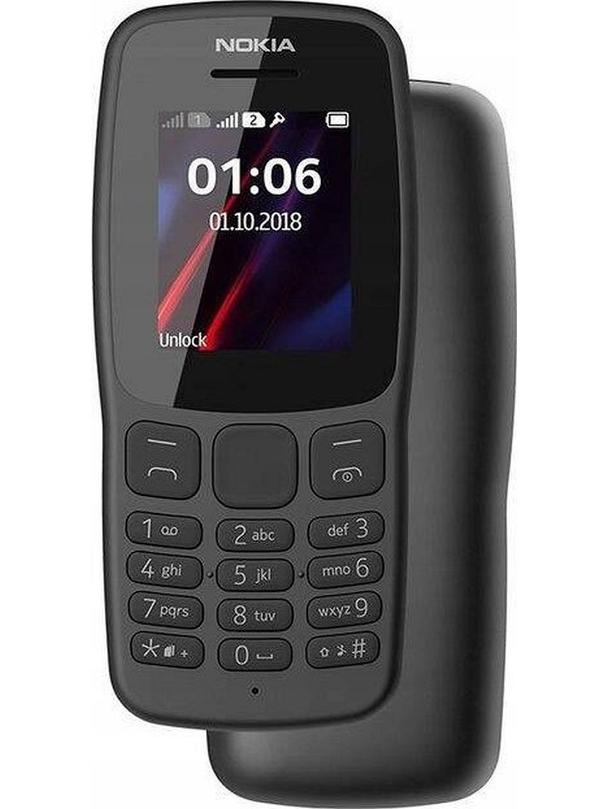 Telefon komórkowy Nokia 106 2G DualSim czarny