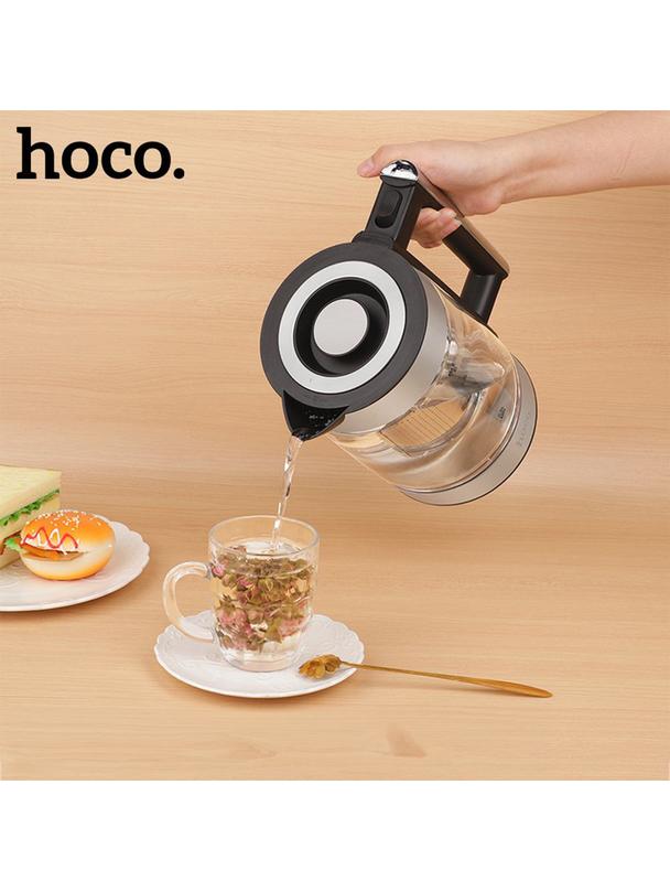 Czajnik elektryczny Hoco 1,8L HA01A szkło / stainless steel