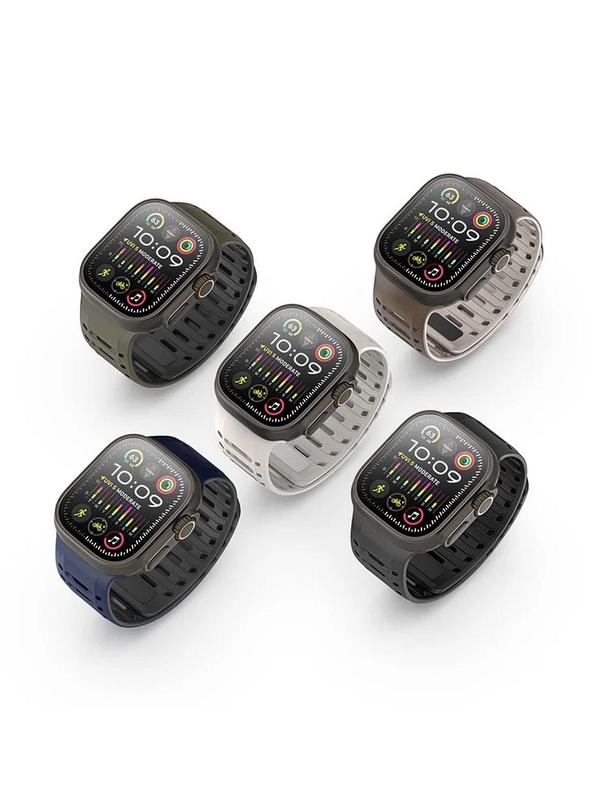 DUX DUCIS pasek CS magnetyczny silikonowy do Apple Watch 42/44/45/46/49 mm szary