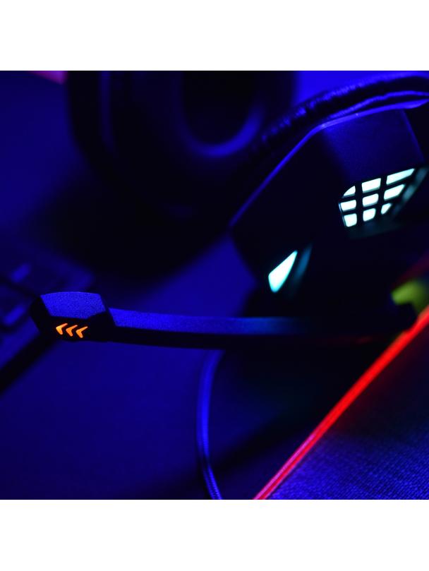 Słuchawki przewodowe nauszne Jack 3,5 mm / USB A Art gamingowe z mikrofonem G11 czarne