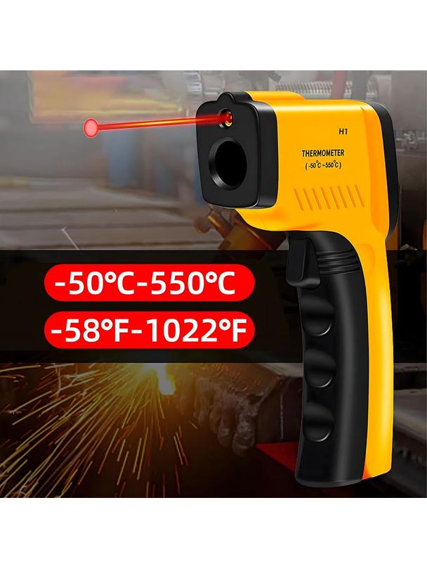 Pirometr termometr laserowy bezdotykowy na podczerwień RC-K-1397  żółto czarny