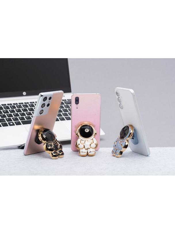 Stojak na telefon ASTRONAUTA - naklejany - niebieski