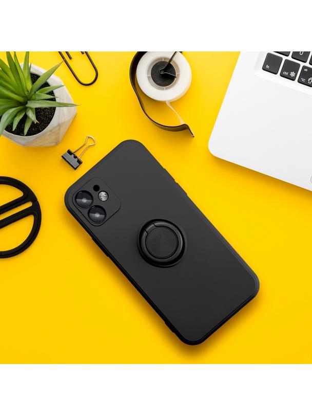 Futerał do Samsung A36 5G Silicone Ring czarny