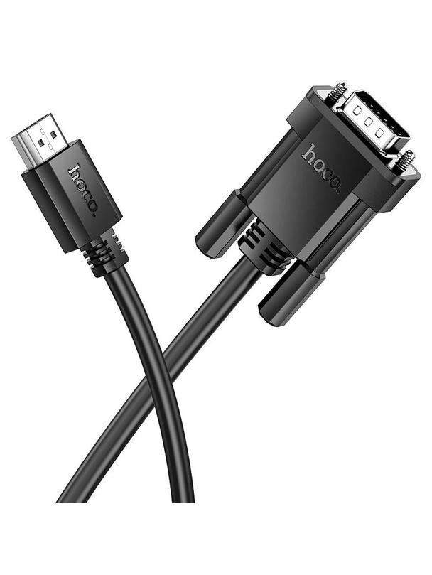 Kabel HDMI do VGA Hoco HD 1080p 2 m US12 czarny