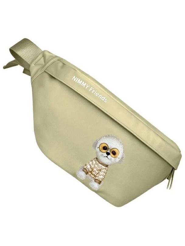 NIMMY nerka na ramię GLASSES COOL DOG khaki