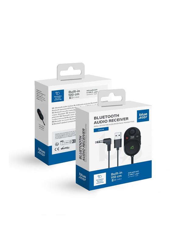 Transmiter samochodowy bluetooth Blue Star 2w1 CarLink BT62 czarny