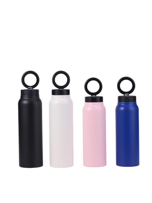 Butelka / bidon na wodę metal z uchwytem kompatybilnym z Magsafe 750ml czarny