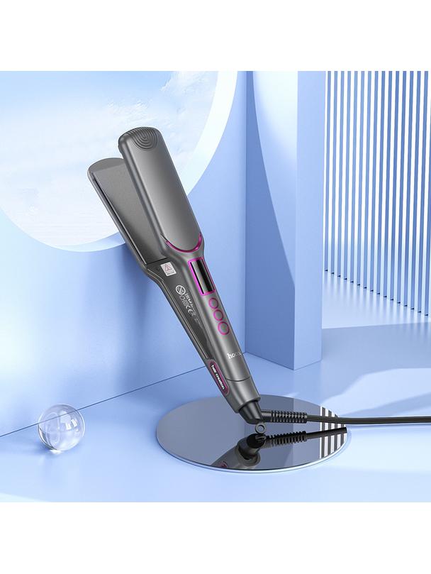 Prostownica do włosów Hoco z wyświetlaczem HP42 szara