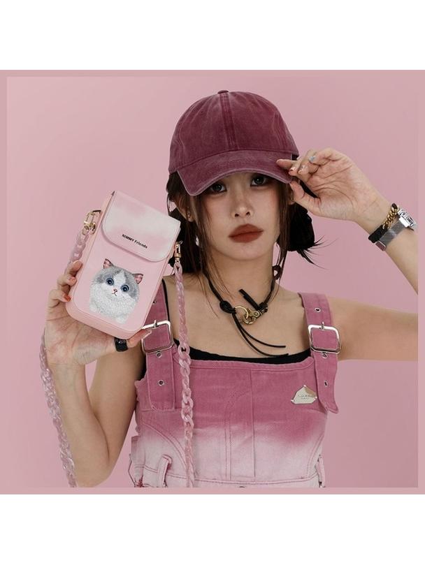 NIMMY torebka na telefon BIG EYED PET 2.0 Cat różowy