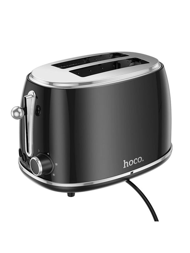Toster Hoco w stylu Retro 850W HE50 czarny