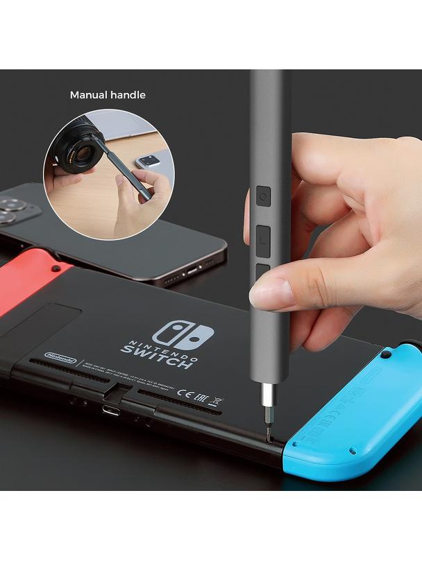 UF-TOOLS - Wkrętak elektryczny z wymiennymi bitami, magnetyzerem i wkrętakiem ręcznym 57w1