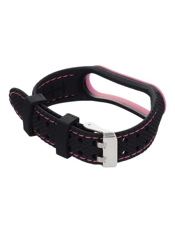 Pasek z elastomeru LIFESTYLE do XIAOMI Mi Band 5 / 6 czarny (06)