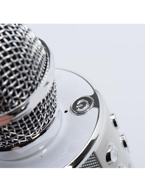 Mikrofon multimedialny karaoke CR58S HQ srebrny