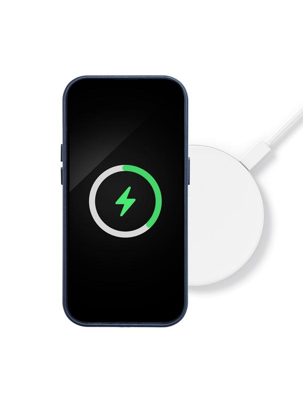 Futerał do Samsung S25 PLUS Leather Mag Cover zgodny z MagSafe niebieski