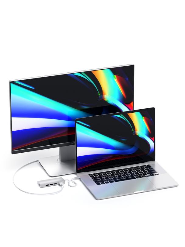 SATECHI adapter HUB 7w1 Typ C ST-TCMA2S srebrny