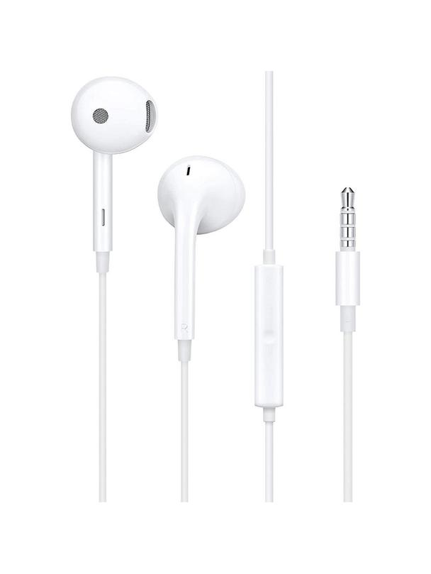 Oryginalne Słuchawki przewodowe douszne Jack 3,5 mm Oppo MH156 bulk białe