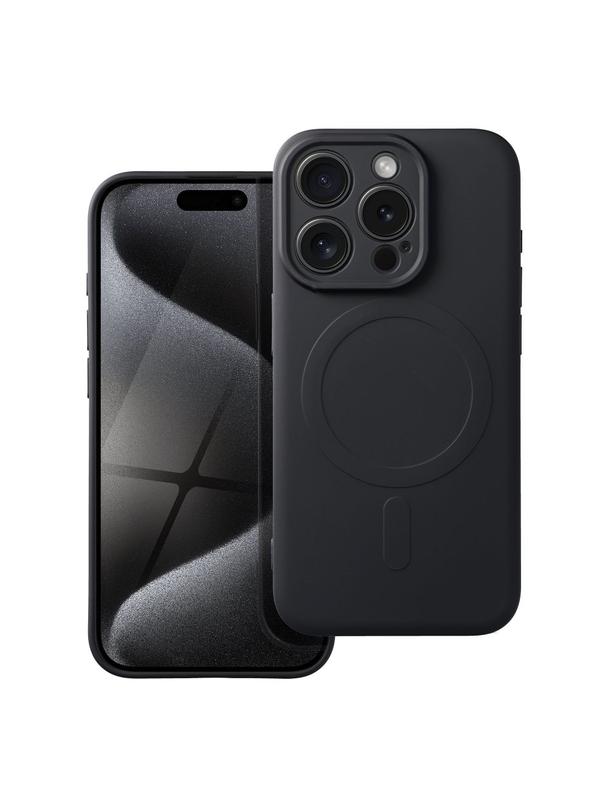 Futerał SILICONE MAG COVER kompatybilny z MagSafe do IPHONE 15 Pro czarny
