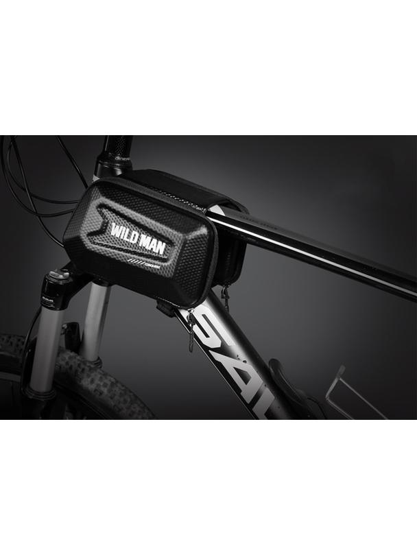 WILDMAN sakwa rowerowa na ramę na zamek 1,2L (4"-7") E6S czarna