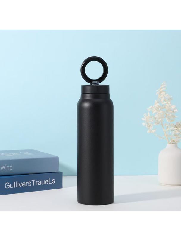 Butelka / bidon na wodę metal z uchwytem kompatybilnym z Magsafe 950ml czarny