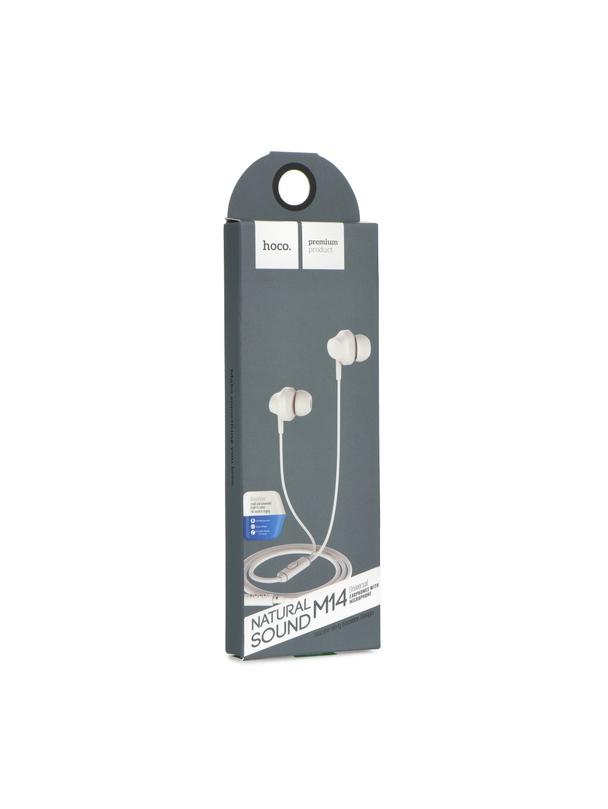 Słuchawki przewodowe douszne Jack 3,5 mm Hoco M14 białe