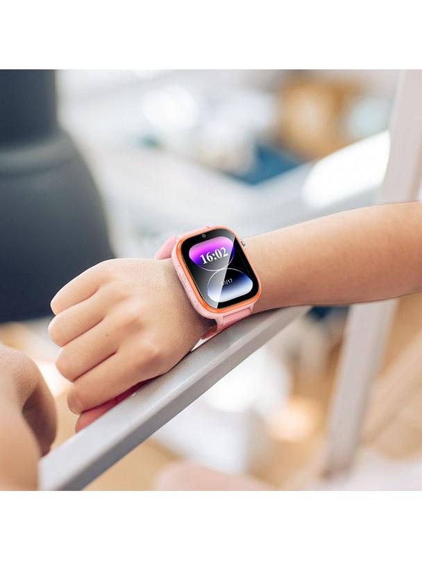 Smartwatch dla dzieci Hoco 1,83" 4G GPS z funkcją rozmowy Y101 różowy