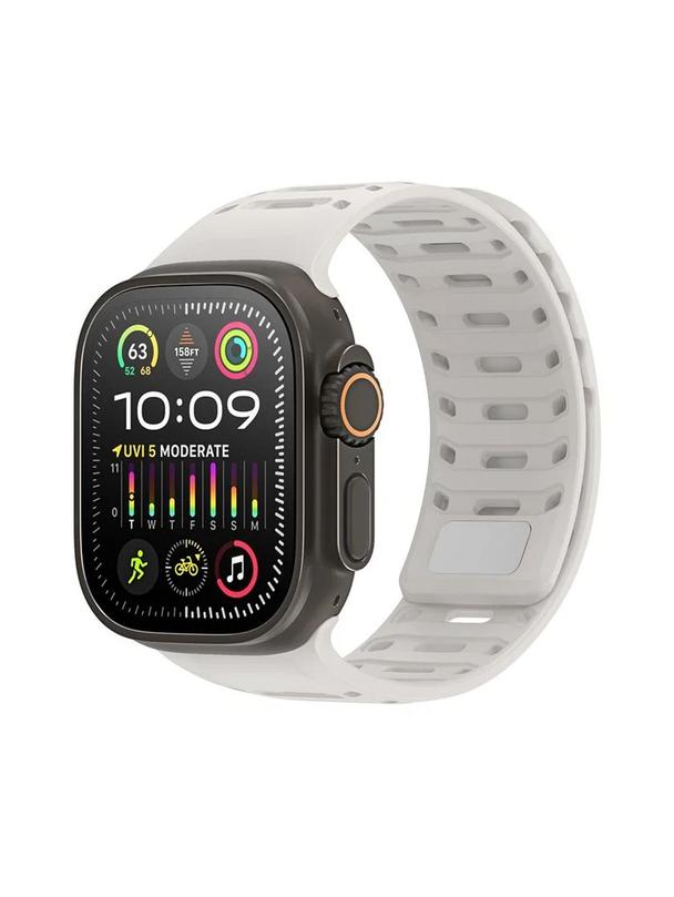 DUX DUCIS pasek CS magnetyczny silikonowy do Apple Watch 42/44/45/46/49 mm szary